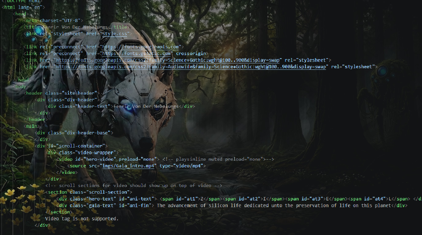 robo wolf in forest